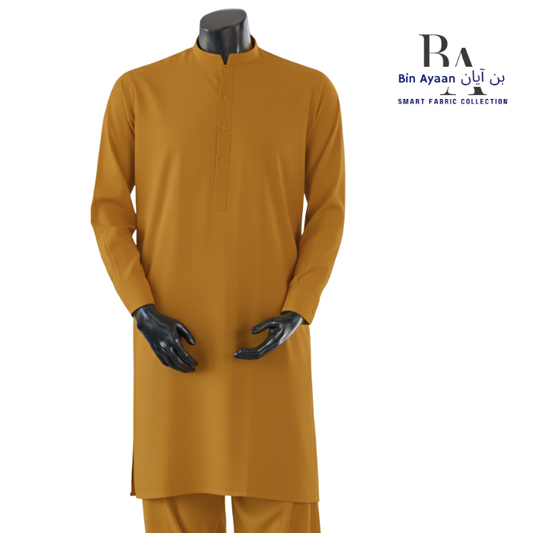 Premium Wash & Wear Boski -Mustard