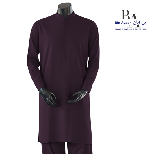 Premium Wash & Wear Boski -Indigo/Purple